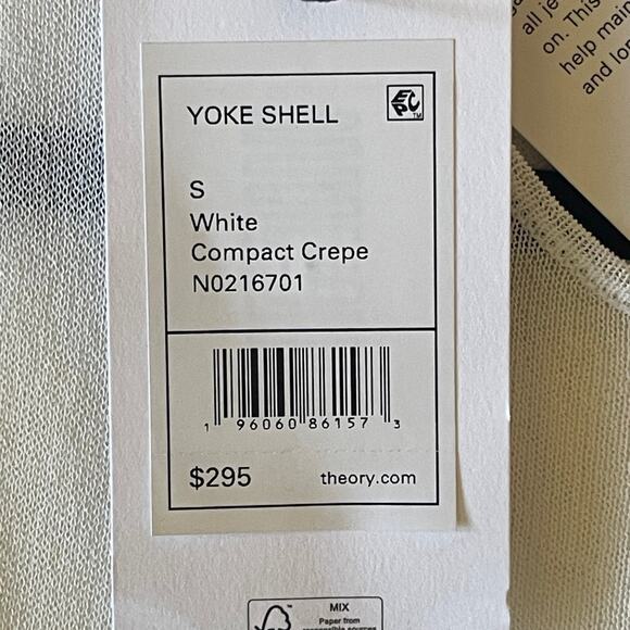 Theory Women's Yoke Shel Size Small New - Picture 7 of 8